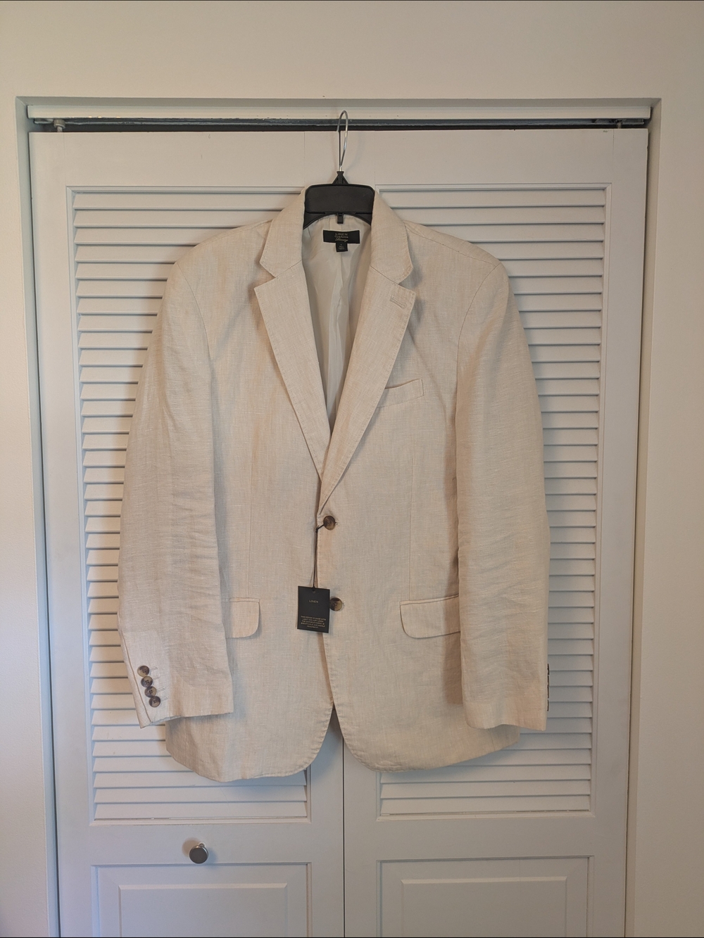 Club Room Cream Linen Sport Coat